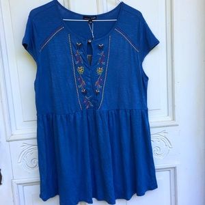 🦋RXB Floral Blue Top🦋